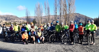 May 15 2021 Dunstan Ride A few getting ready to push pedals 20210515 094624 002